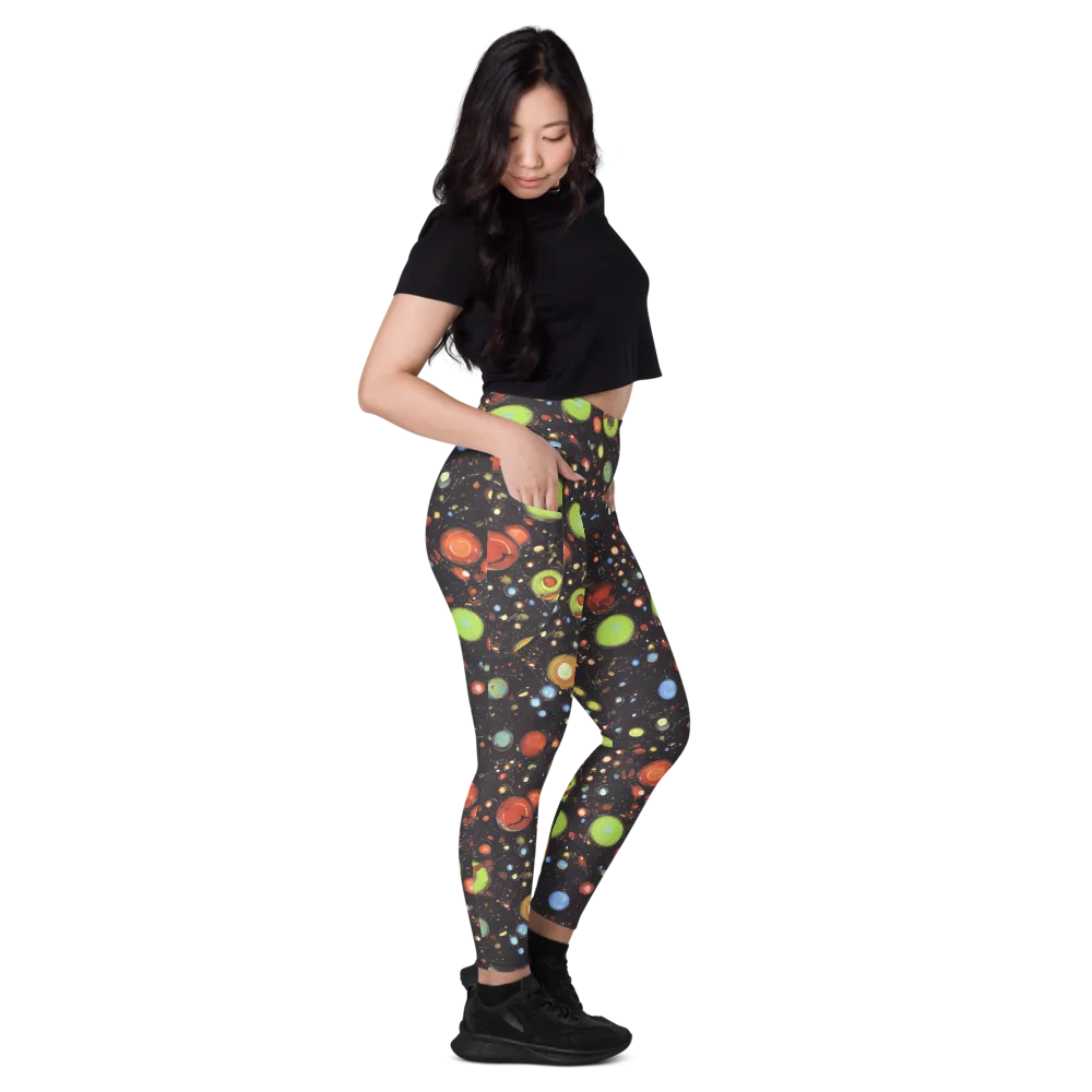 Astral Scatter on Leggings with Pockets — Right