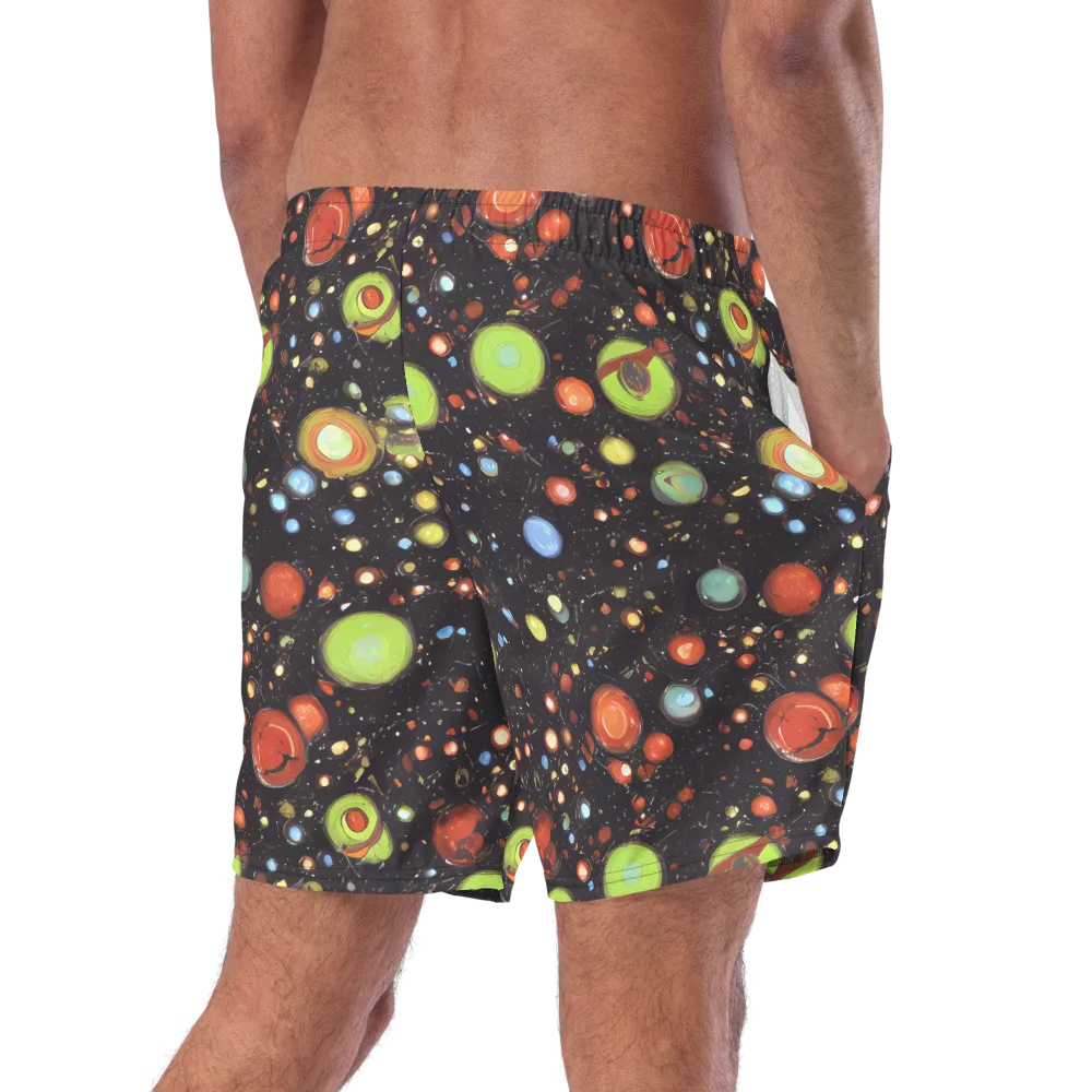 Astral Scatter on Swim Trunks — Right Back