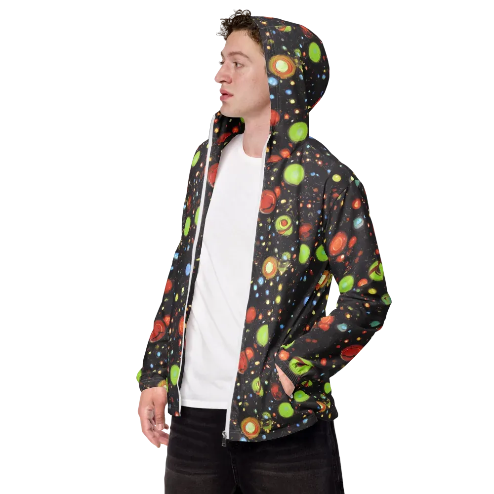 Astral Scatter on Men's Windbreaker — Left Front