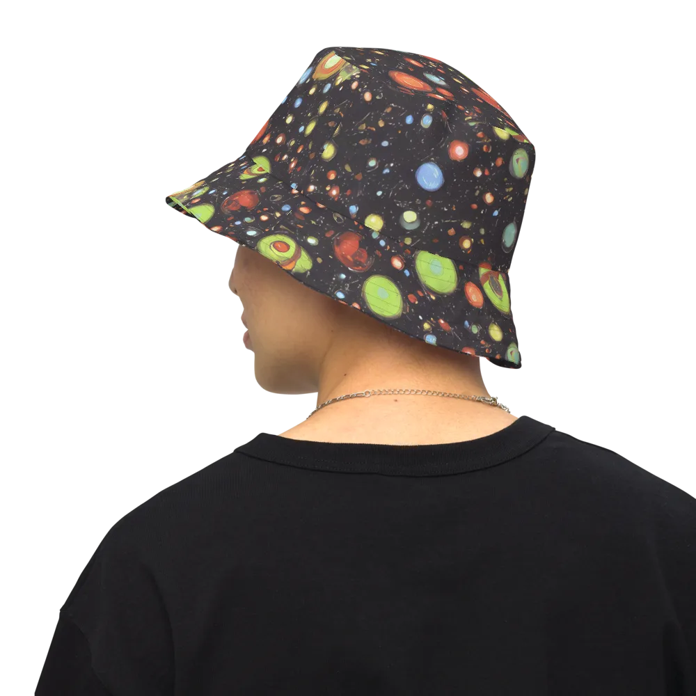 Astral Scatter on Reversible Bucket Hat — Back Inside