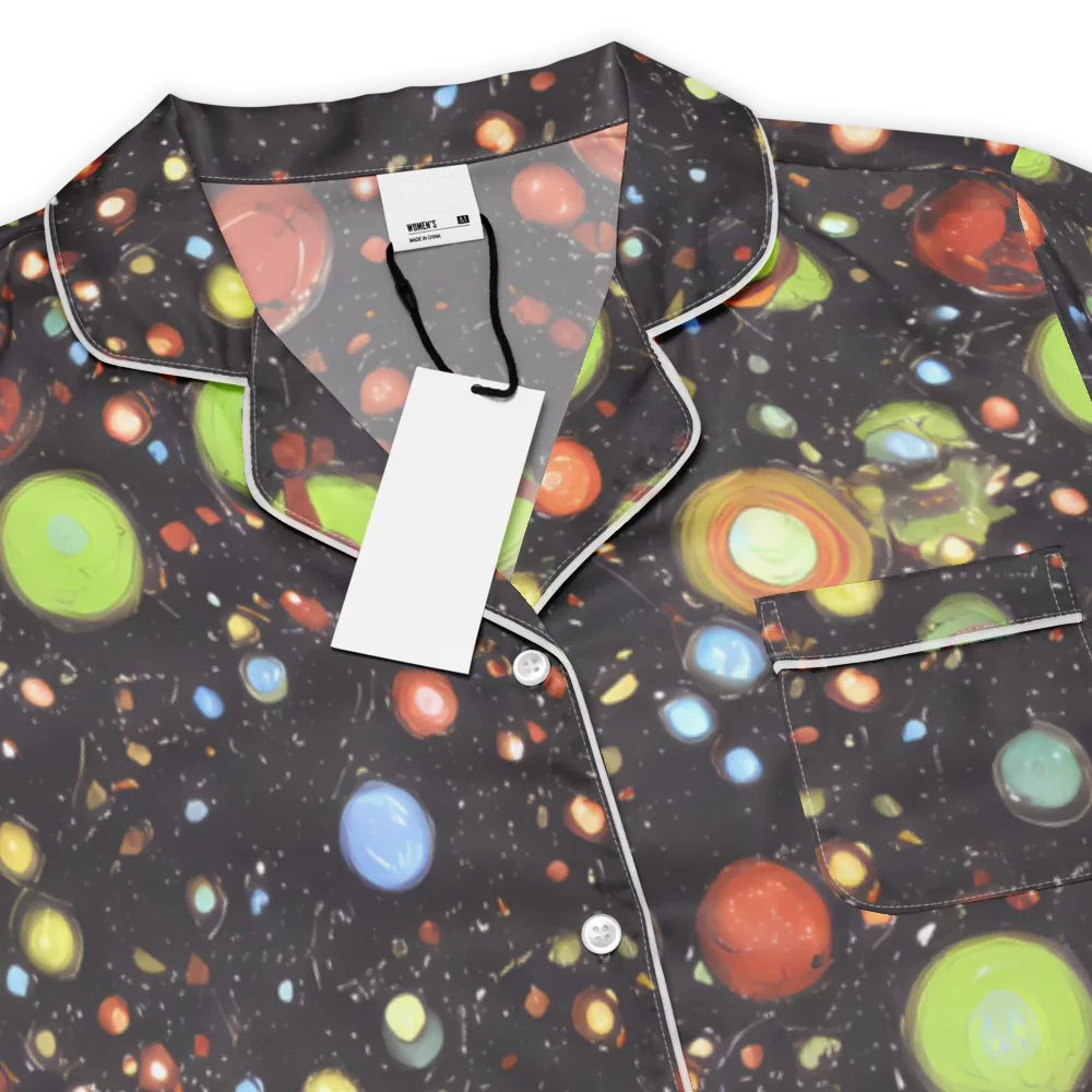 Astral Scatter on Women's Short Sleeve Pajama Top — Product details