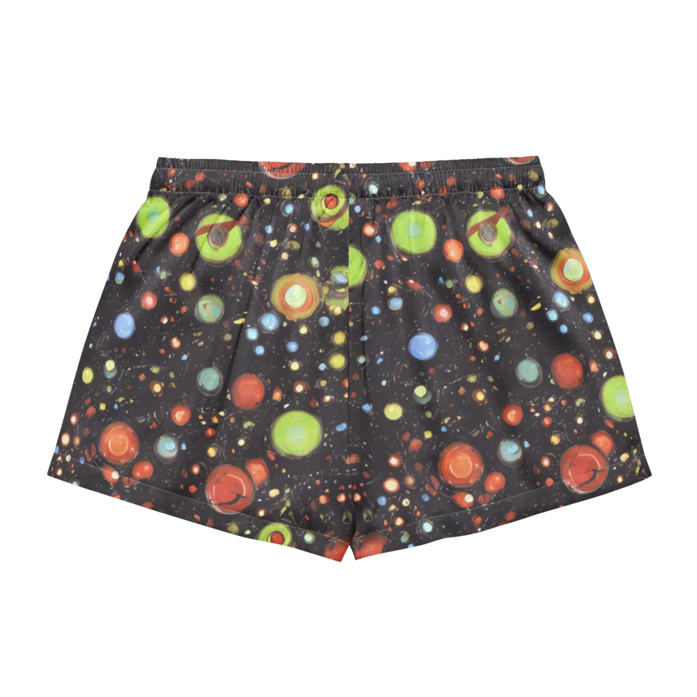 Astral Scatter on Women's Pajama Shorts — Back