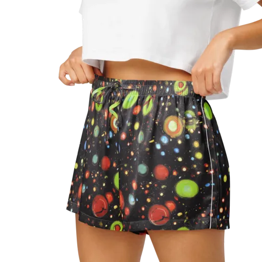 Astral Scatter on a Women's Pajama Shorts