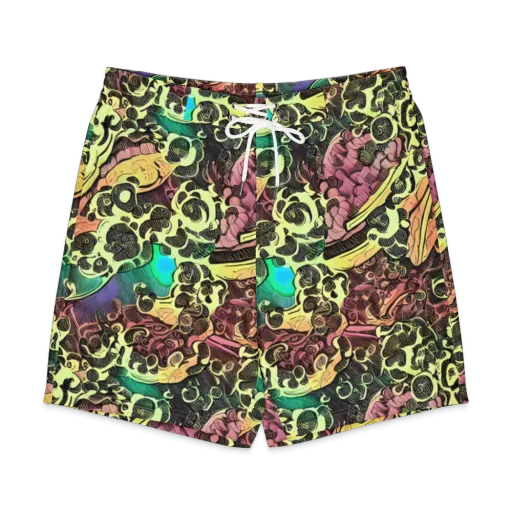 Neon Baroque on a Men's Board Shorts