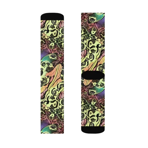 Neon Baroque on a Socks