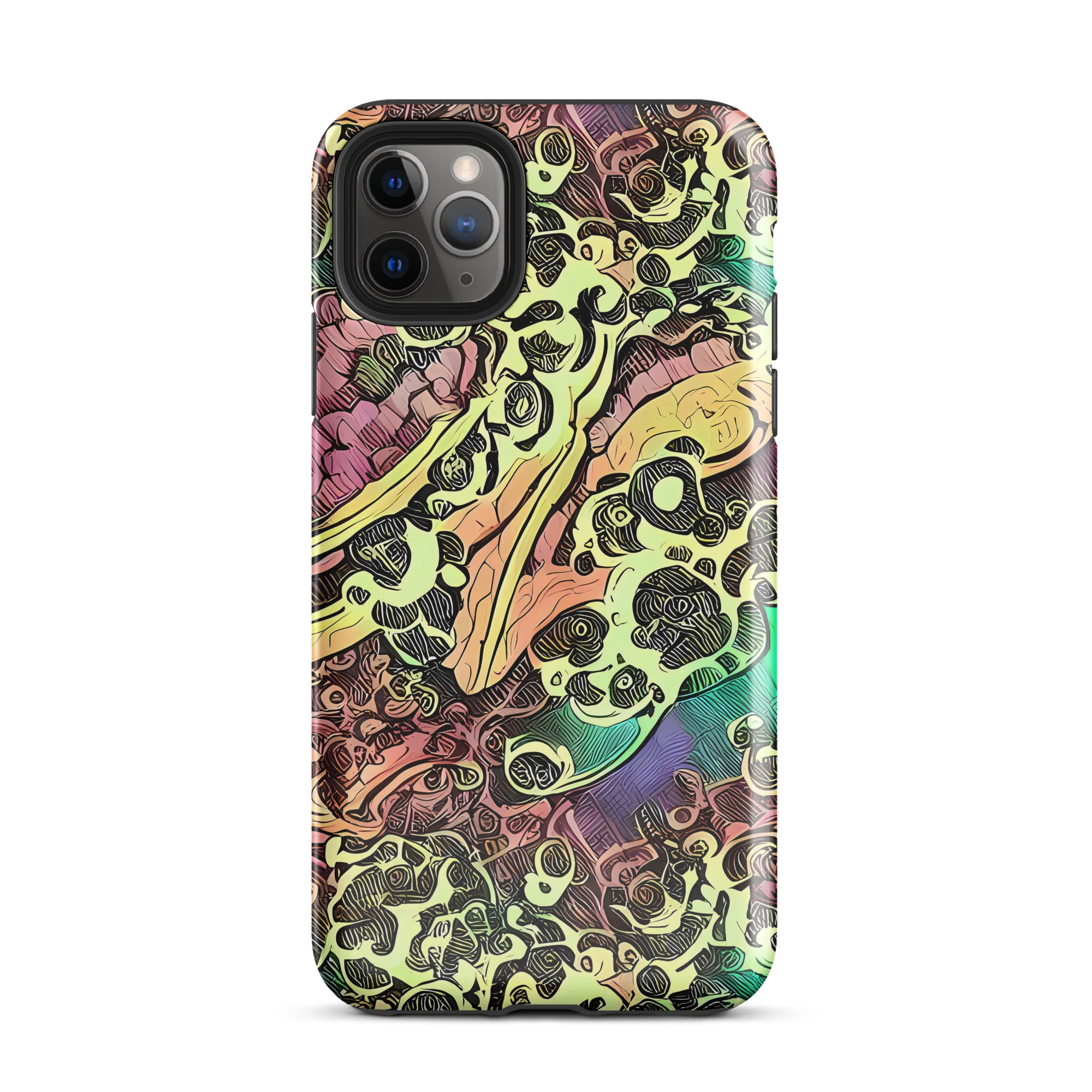Neon Baroque on Tough Case for iPhone® — Front