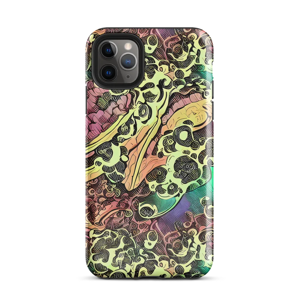 Neon Baroque on Tough Case for iPhone® — Front