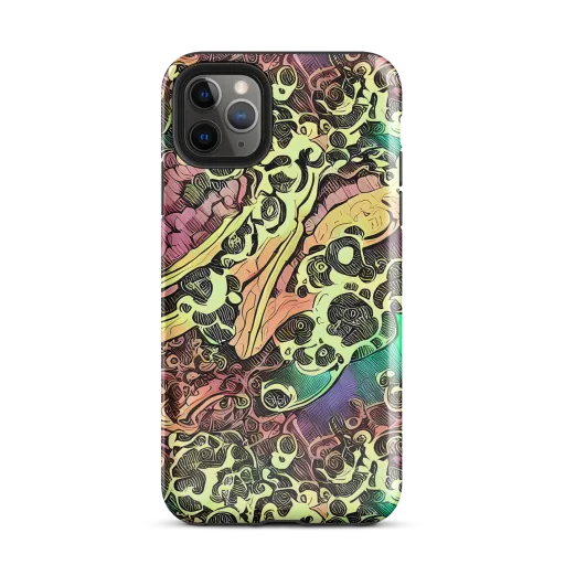Neon Baroque on a Tough Case for iPhone®