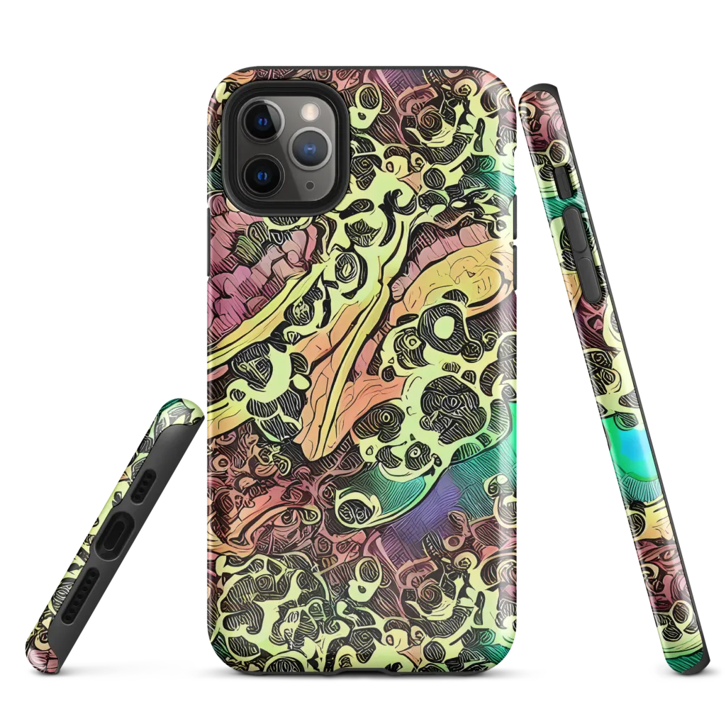 Neon Baroque on Tough Case for iPhone® — Front