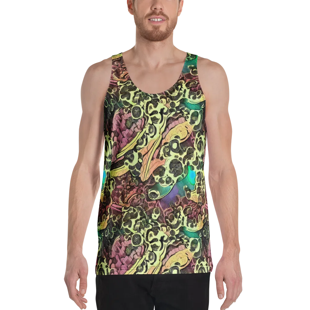 Neon Baroque on Men's Tank Top — Front