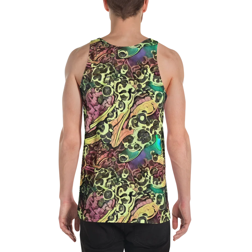 Neon Baroque on Men's Tank Top — Back