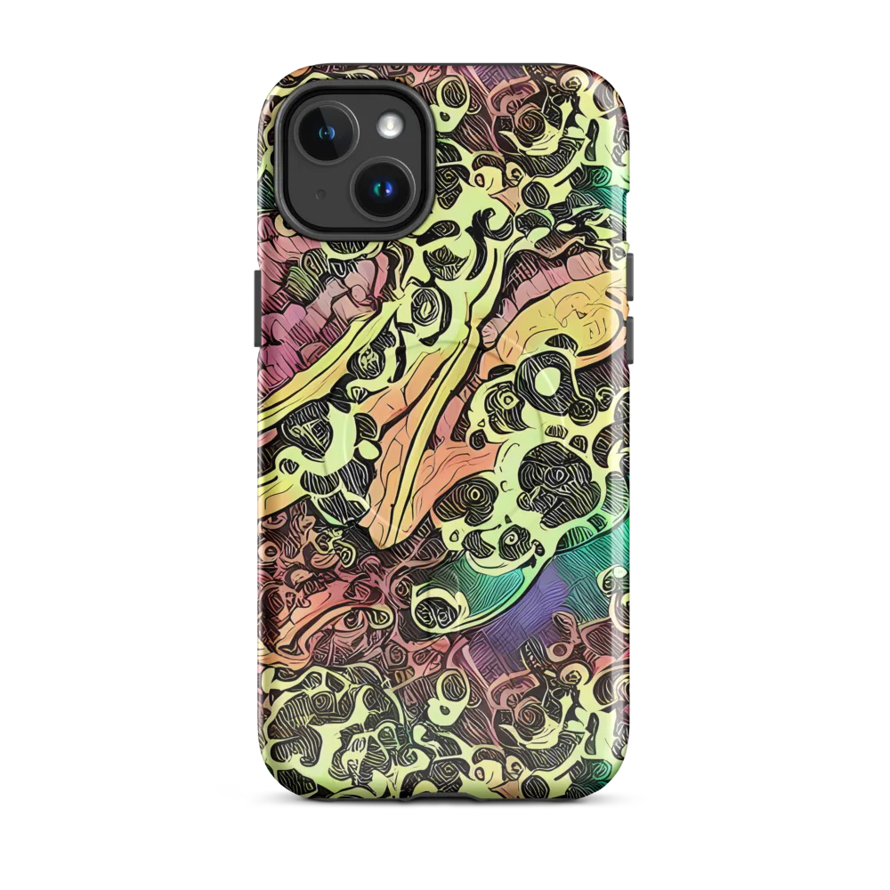 Neon Baroque on MagSafe Tough Case for iPhone® — Front