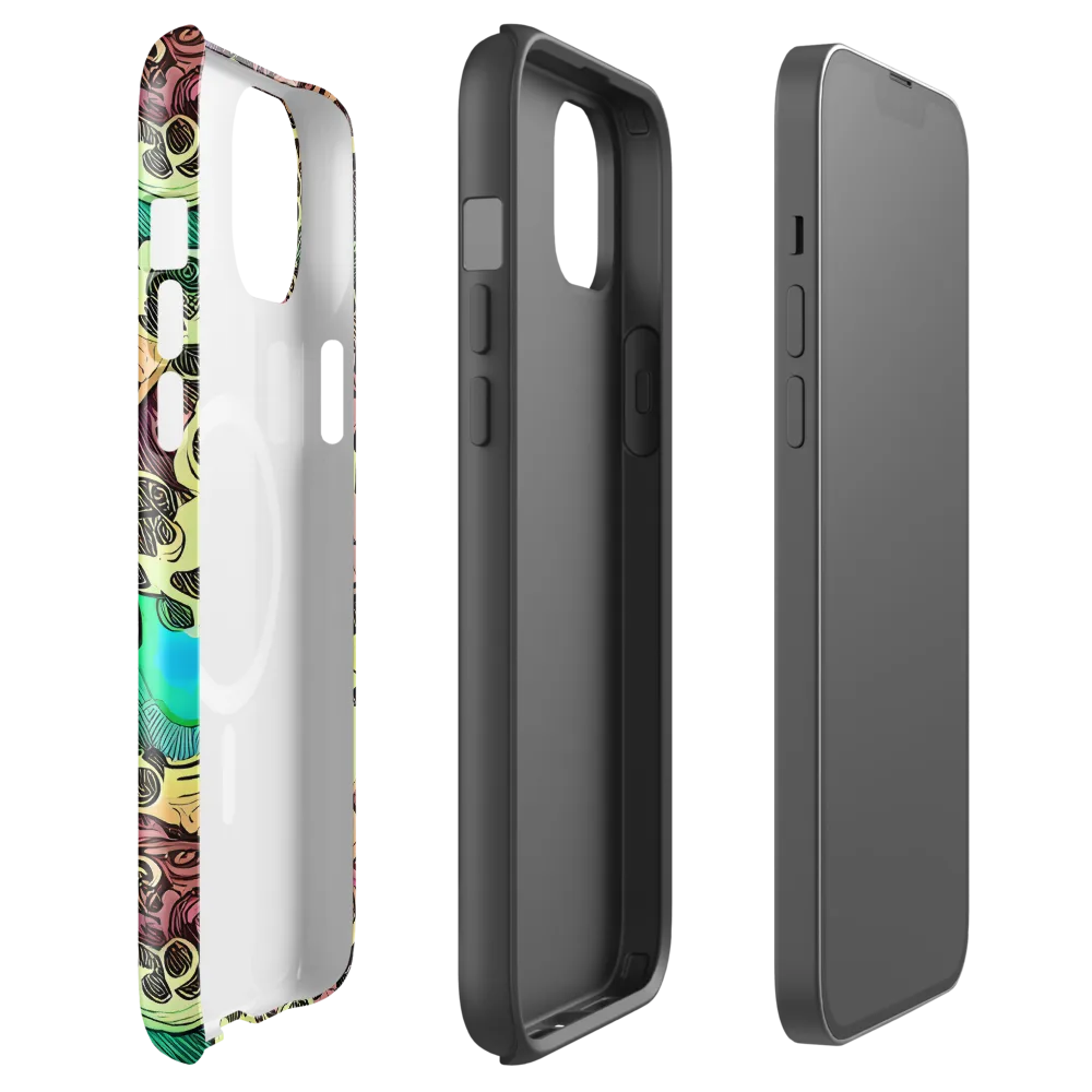 Neon Baroque on MagSafe Tough Case for iPhone® — Front