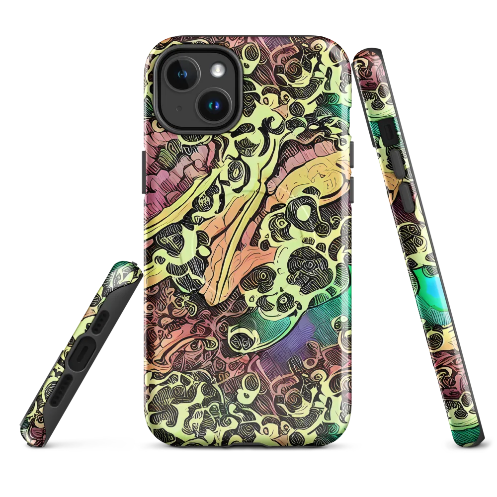 Neon Baroque on MagSafe Tough Case for iPhone® — Front