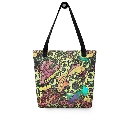 Neon Baroque on a Tote Bag