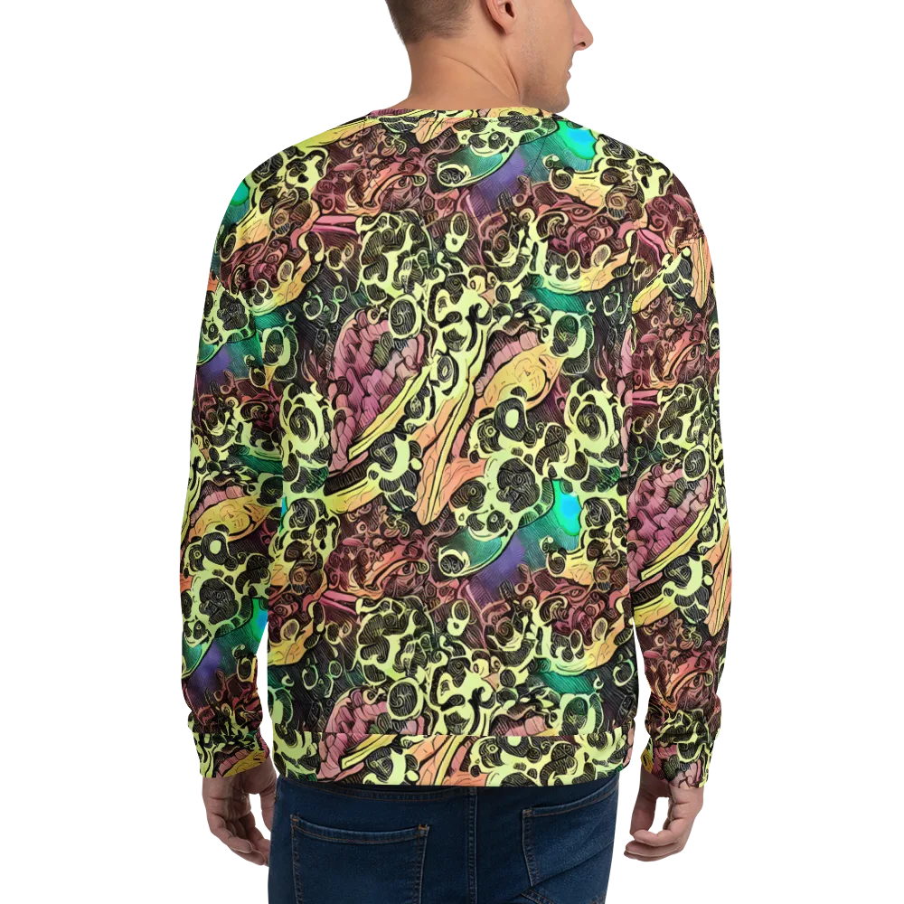 Neon Baroque on Sweatshirt — Back
