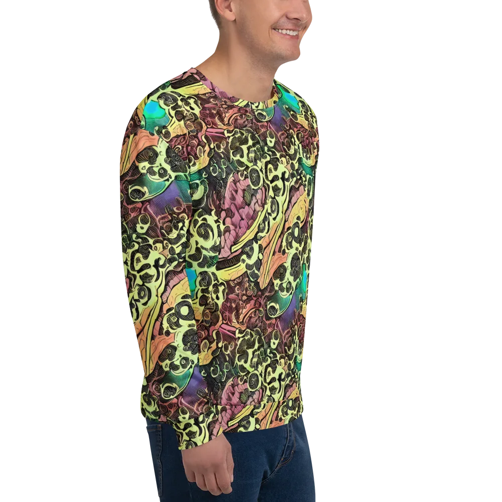 Neon Baroque on Sweatshirt — Right Front