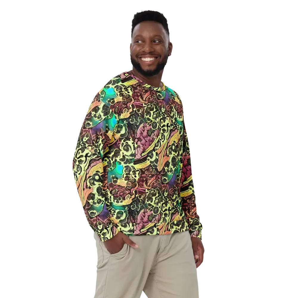Neon Baroque on Sweatshirt — Front
