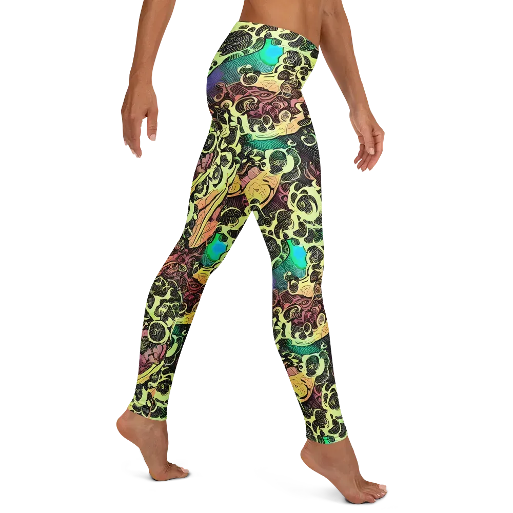 Neon Baroque on Leggings — Right