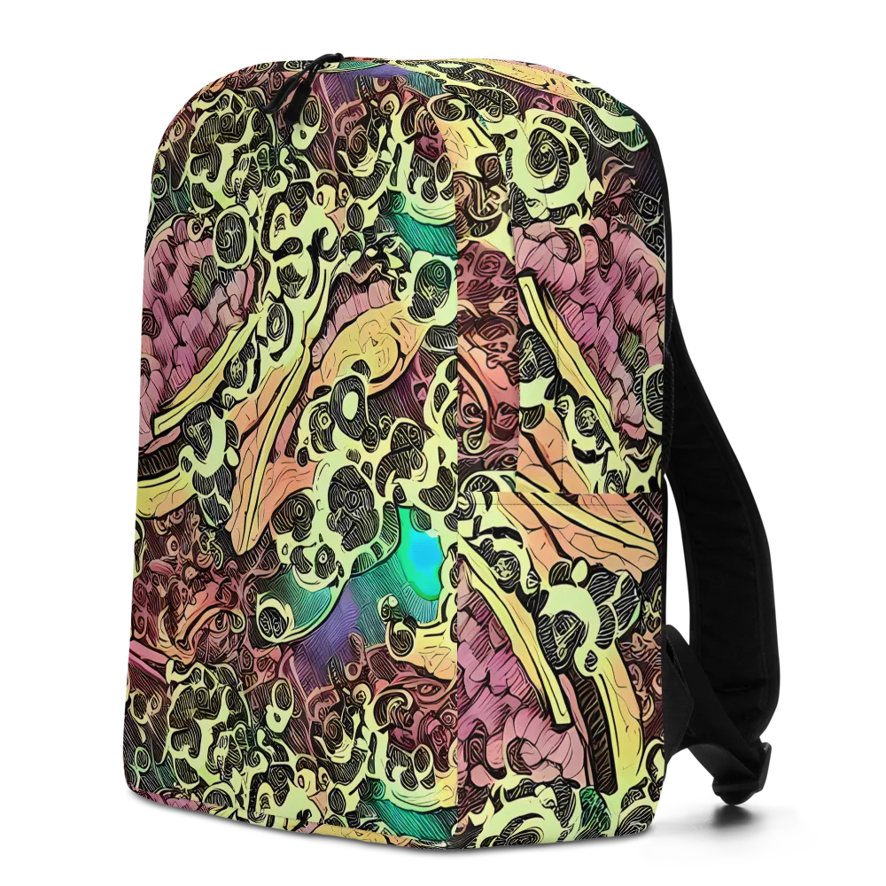 Neon Baroque on Minimalist Backpack — Left
