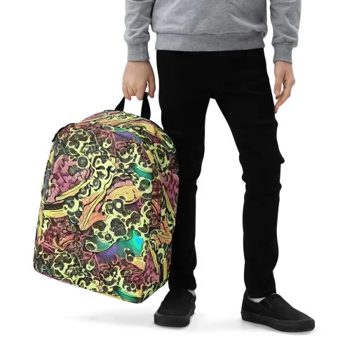 Neon Baroque on a Minimalist Backpack
