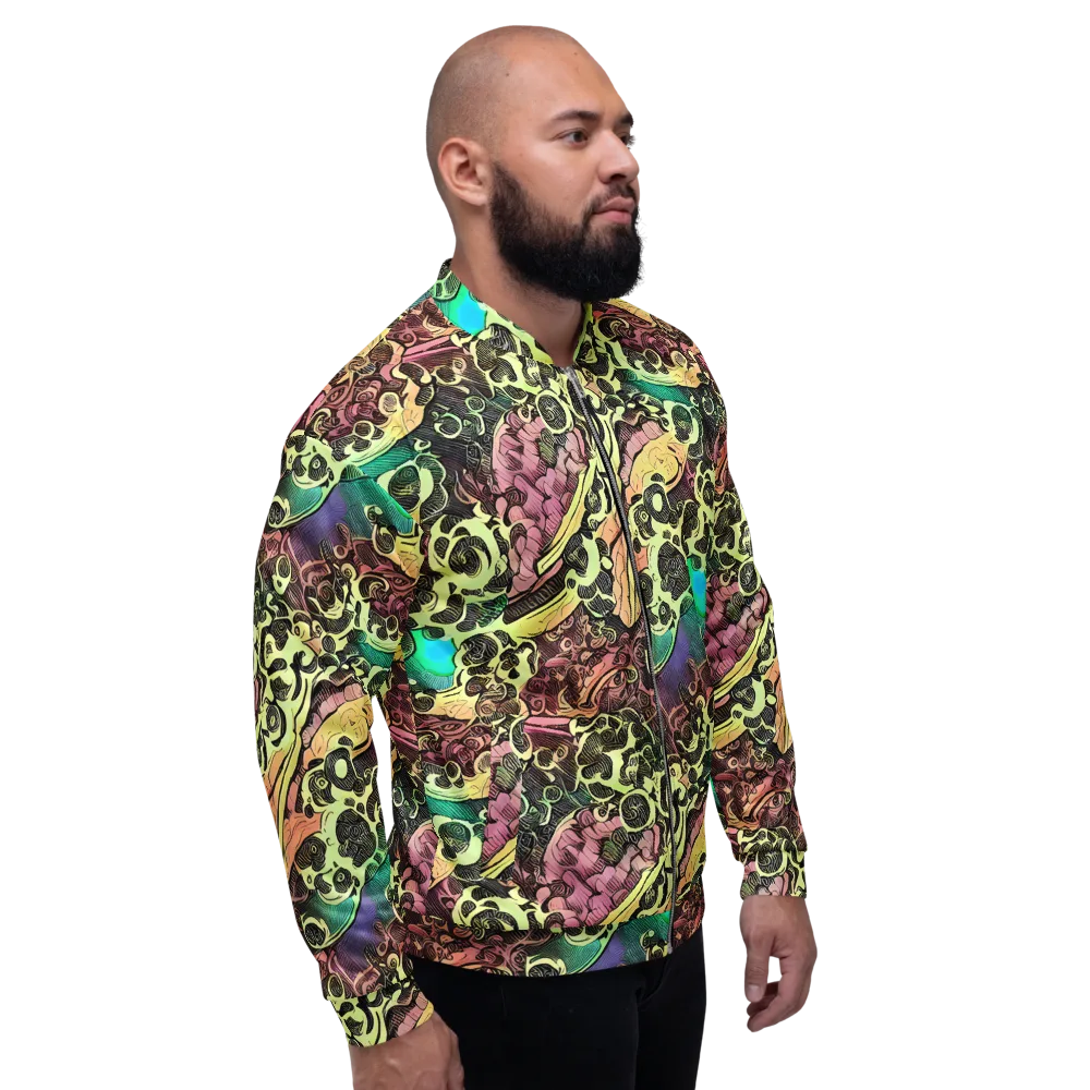 Neon Baroque on Bomber Jacket — Right
