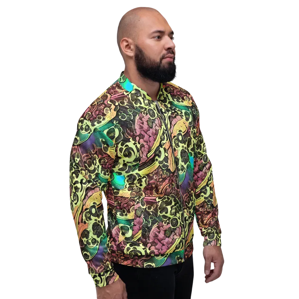 Neon Baroque on Bomber Jacket — Right