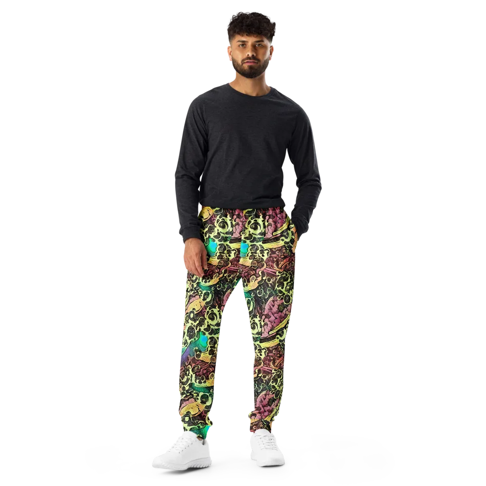 Neon Baroque on Men's Joggers — Front