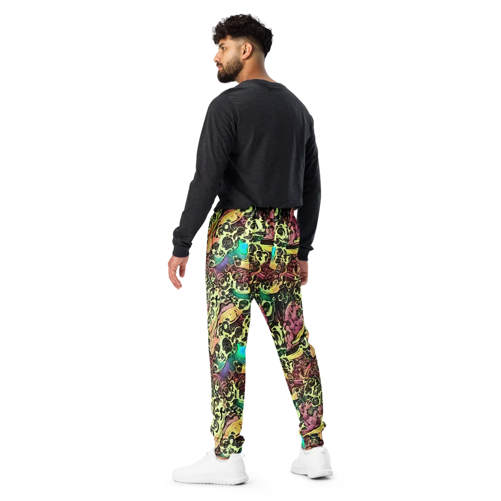 Neon Baroque on Men's Joggers — Back