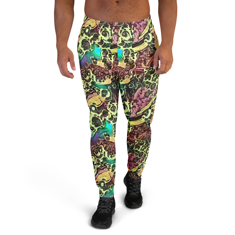 Neon Baroque on Men's Joggers — Front