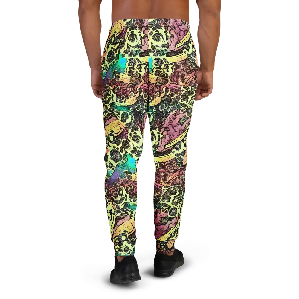 Neon Baroque on Men's Joggers — Back