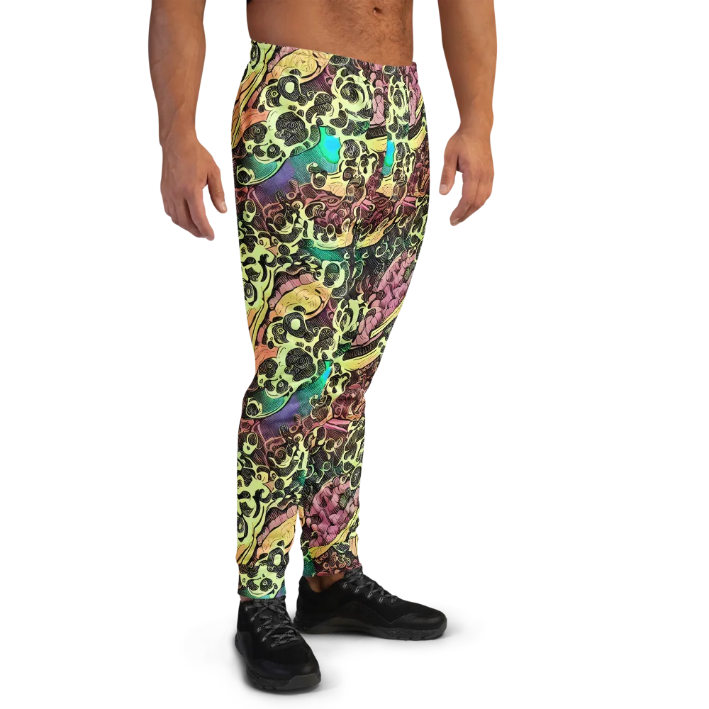 Neon Baroque on Men's Joggers — Right
