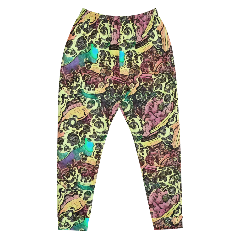 Neon Baroque on Men's Joggers — Front