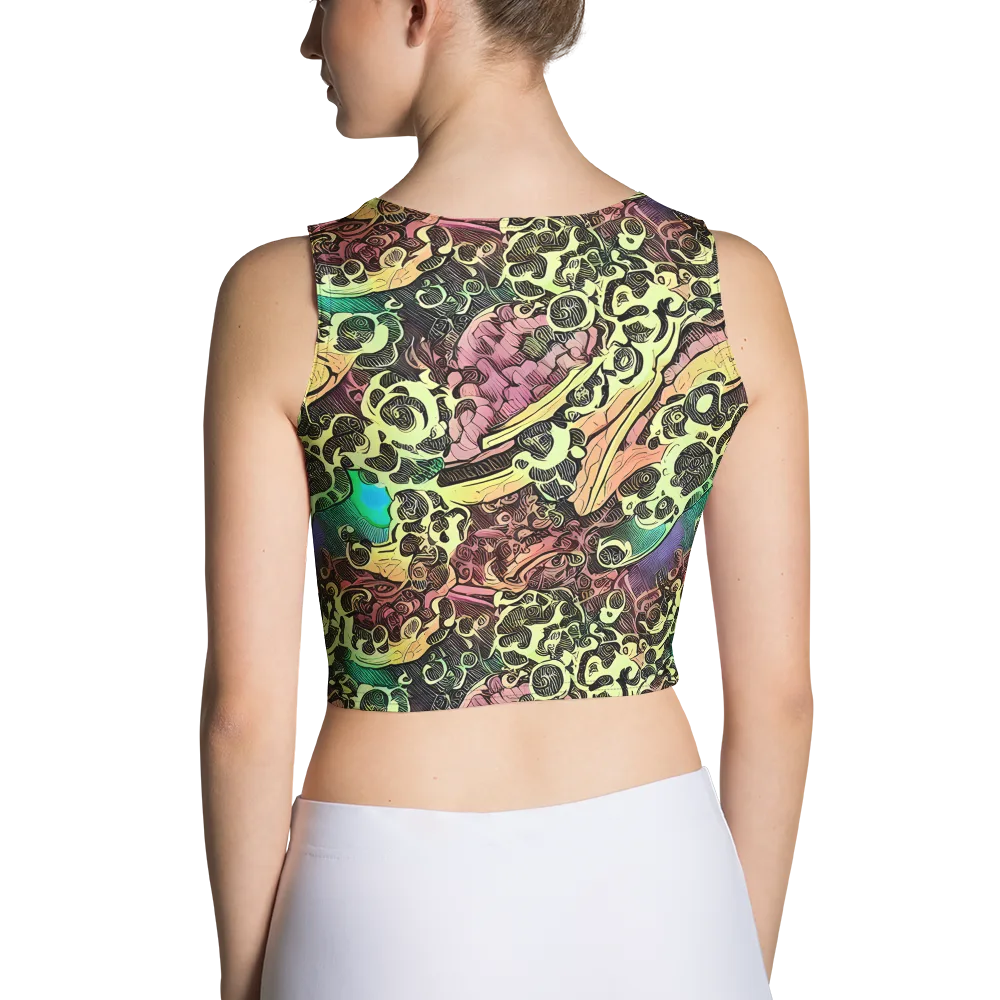 Neon Baroque on Crop Top — Back
