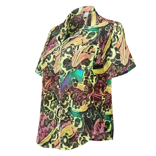 Neon Baroque on a Women's Short Sleeve Pajama Top