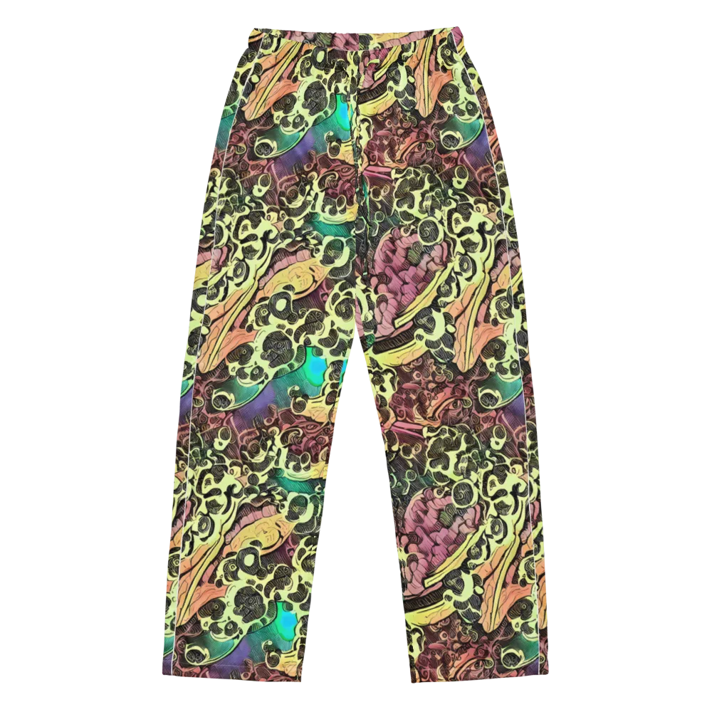Neon Baroque on Women's Pajama Pants — Front