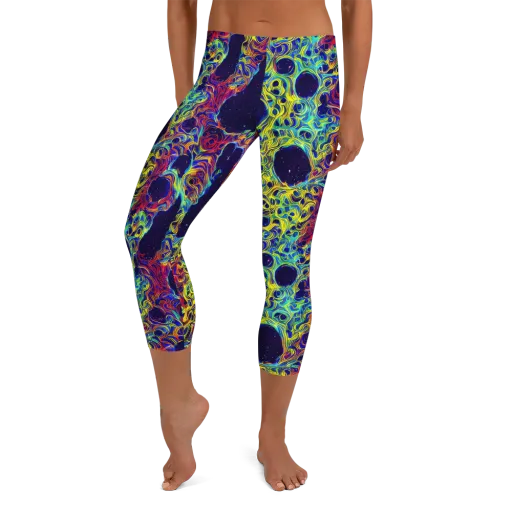Electric Marrow on a Capri Leggings