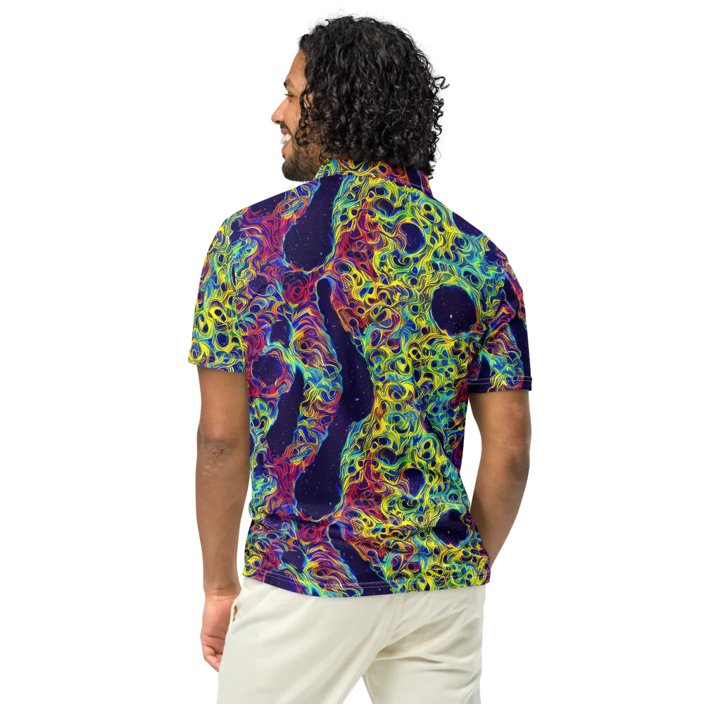 Electric Marrow on Men's Slim Fit Polo Shirt — Back