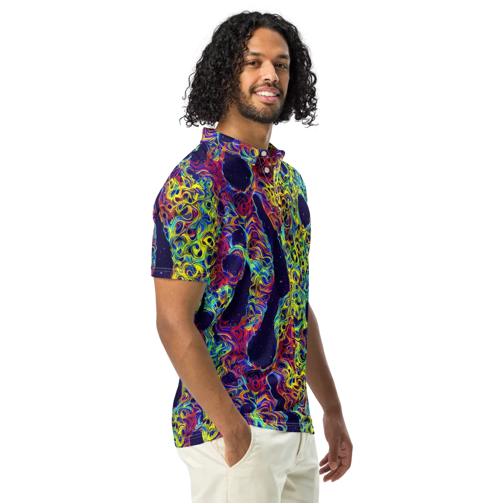 Electric Marrow on Men's Slim Fit Polo Shirt — Right Front