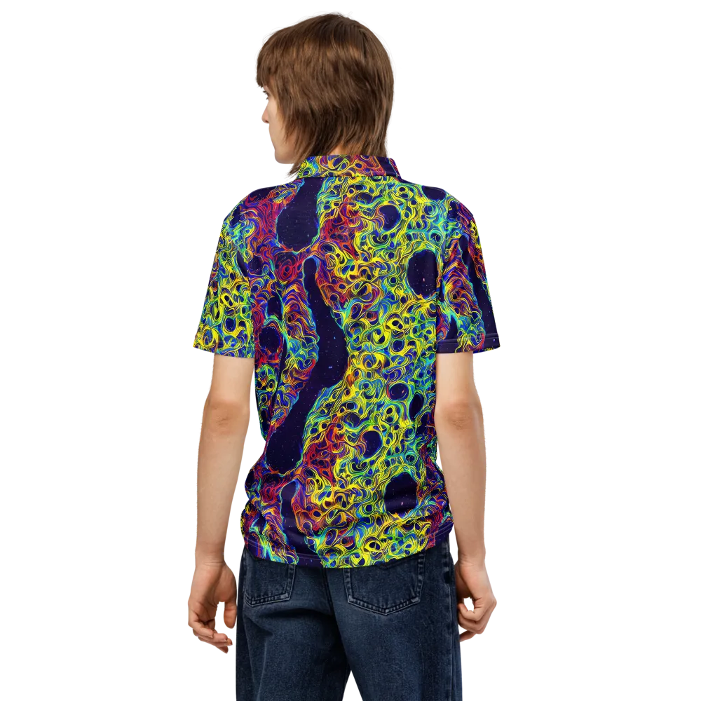 Electric Marrow on Men's Slim Fit Polo Shirt — Back