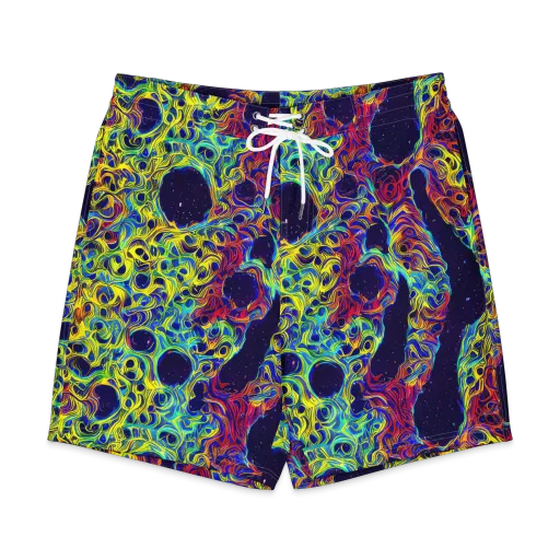 Electric Marrow on a Men's Board Shorts