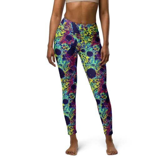 Electric Marrow on a Yoga Leggings