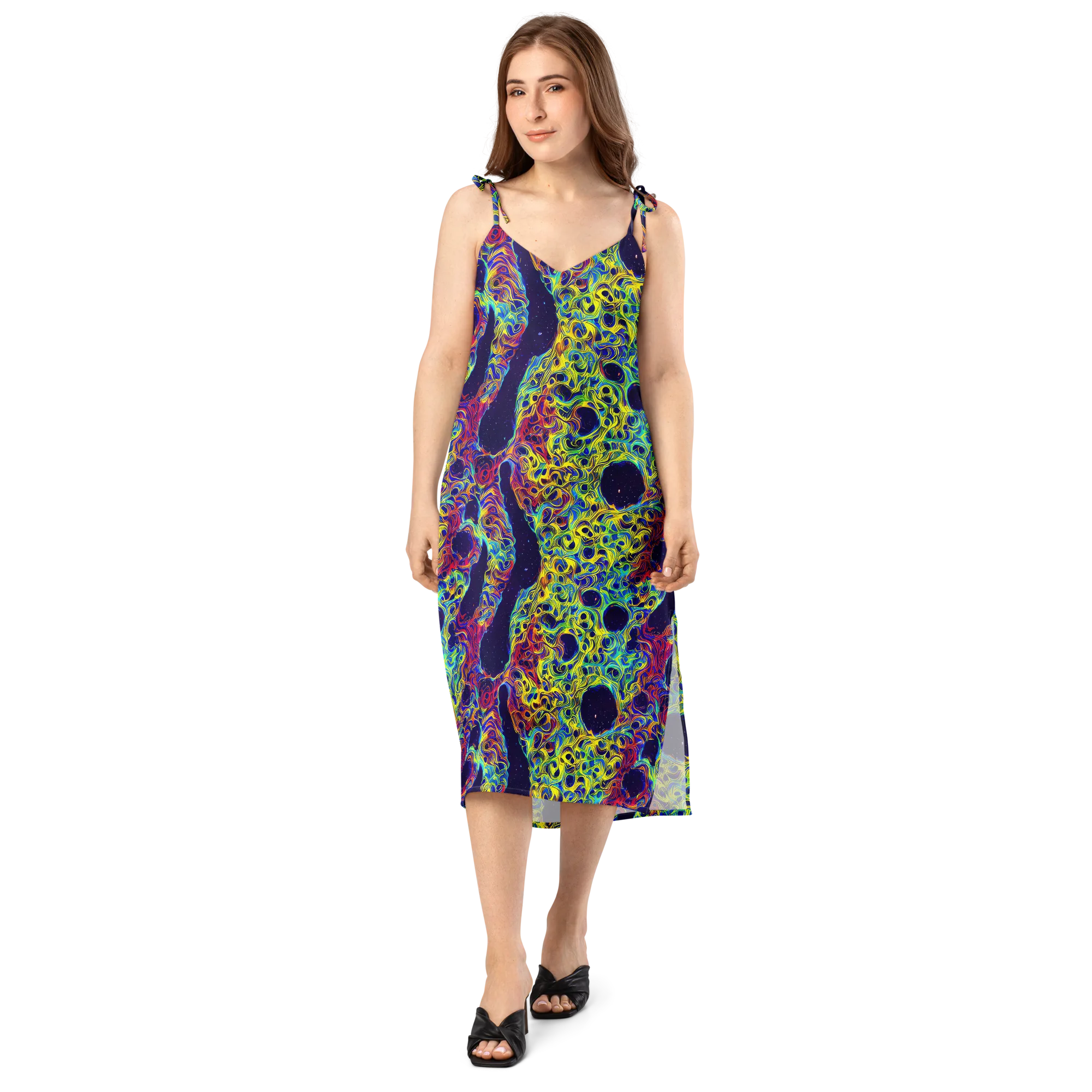 Electric Marrow on Slip Dress — Front