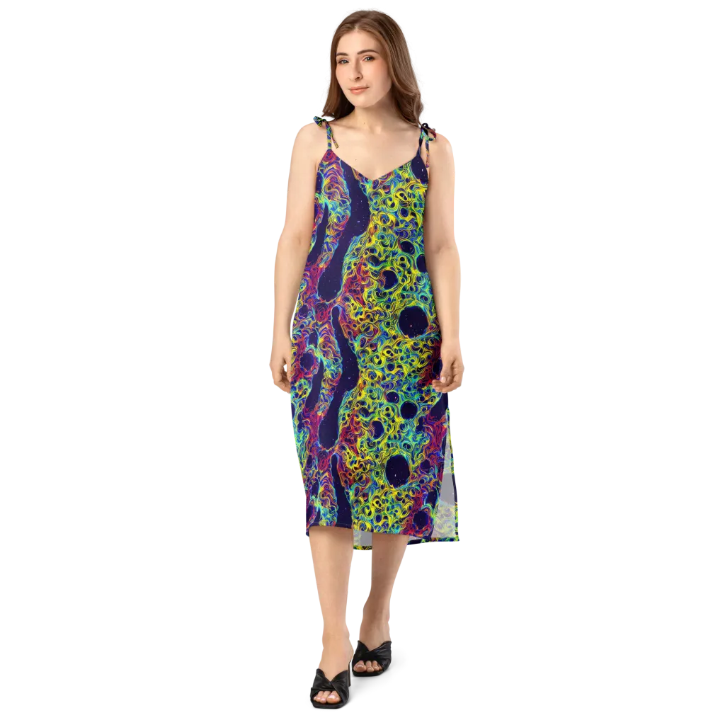 Electric Marrow on Slip Dress — Front