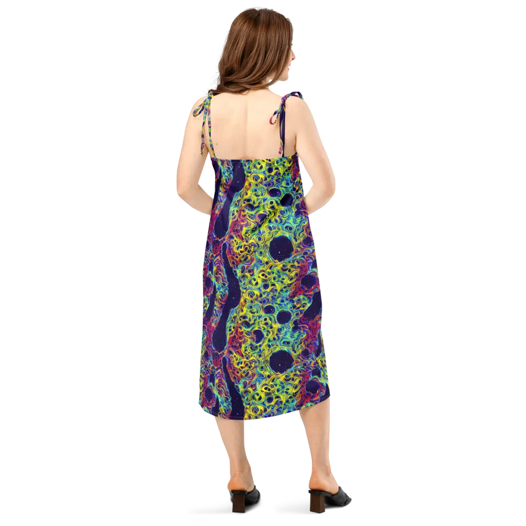 Electric Marrow on Slip Dress — Back