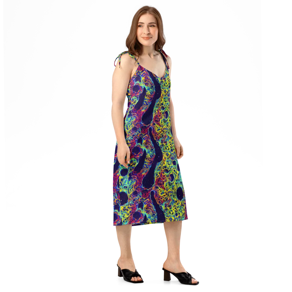 Electric Marrow on Slip Dress — Right Front