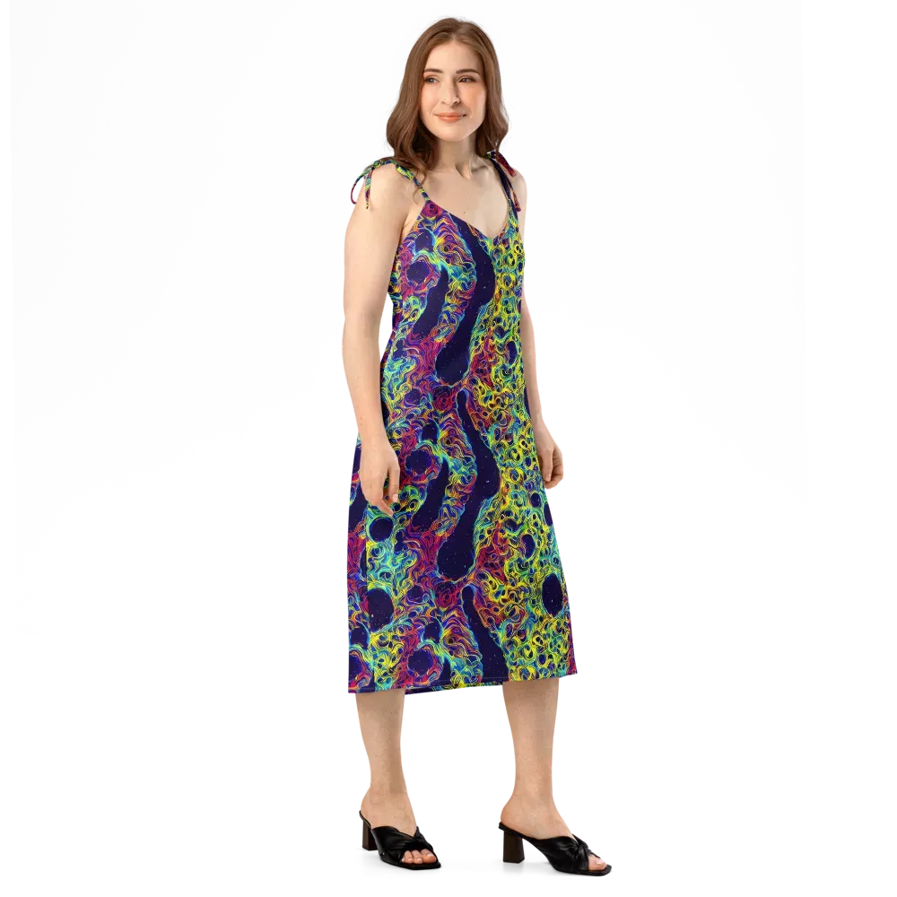 Electric Marrow on Slip Dress — Right Front