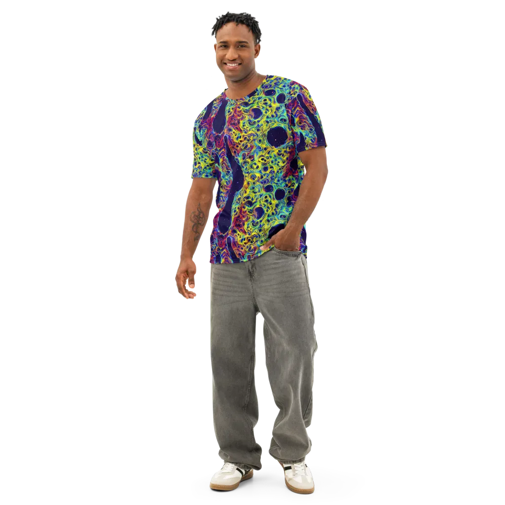 Electric Marrow on Men's Cotton Crew Neck T-Shirt — Front