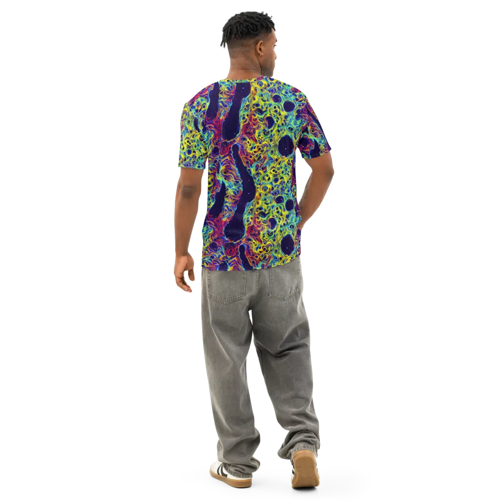 Electric Marrow on Men's Cotton Crew Neck T-Shirt — Back