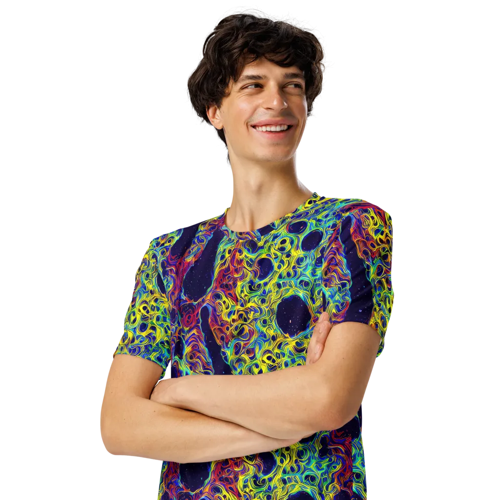 Electric Marrow on Men's Crew Neck T-Shirt — Left Front